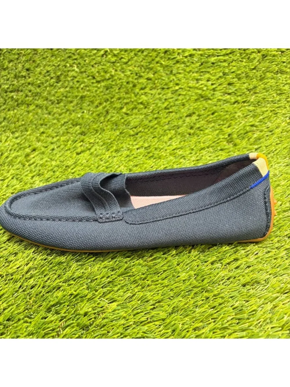Rothy's The Driver Womens Size 9.5 Blue Casual Walking Slip On Loafer Shoes